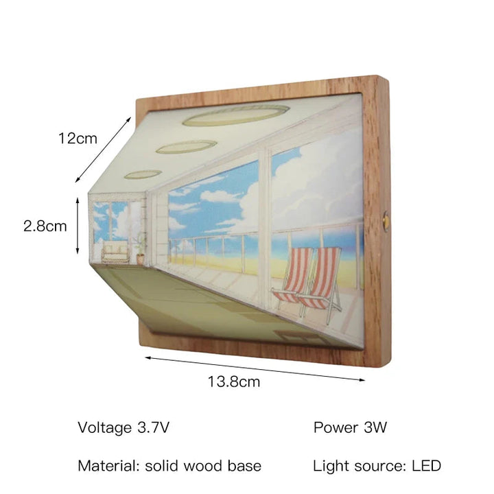 Modern 3D LED-lampa med Veggkunst – Unik Romforvandler