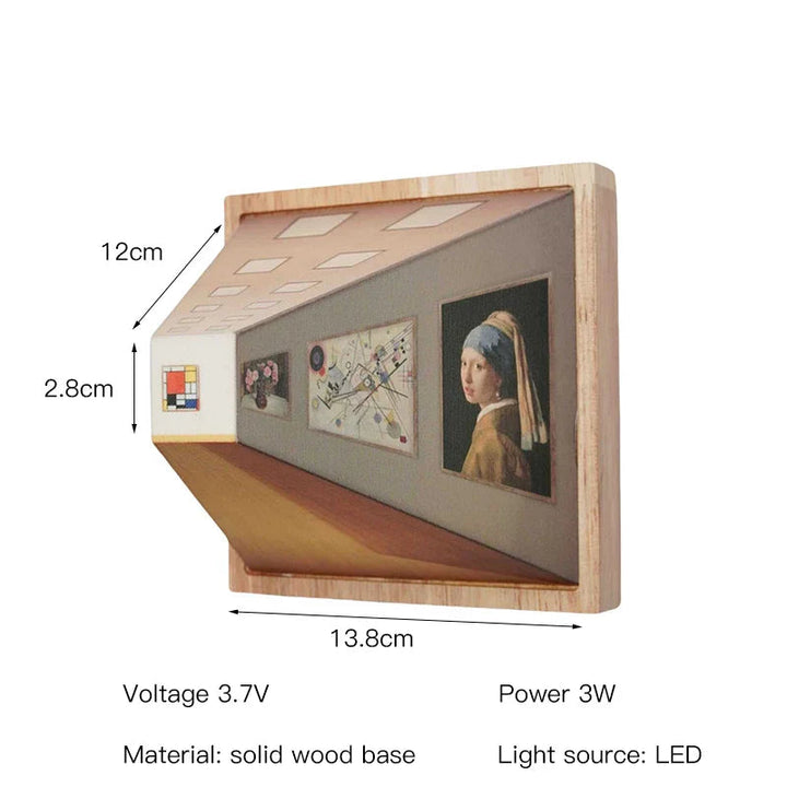 Modern 3D LED-lampa med Veggkunst – Unik Romforvandler