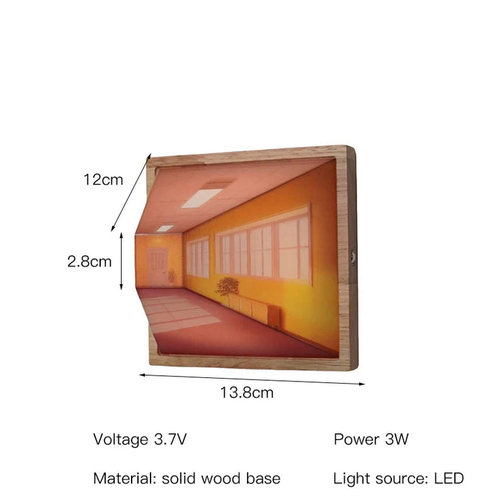 Modern 3D LED-lampa med Veggkunst – Unik Romforvandler