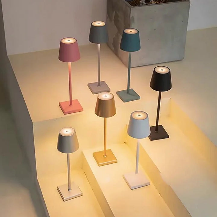 Trådlös LED-bordslampa - Bärbar &amp; Dimmbar