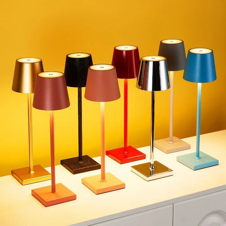 Trådlös LED-bordslampa - Bärbar &amp; Dimmbar