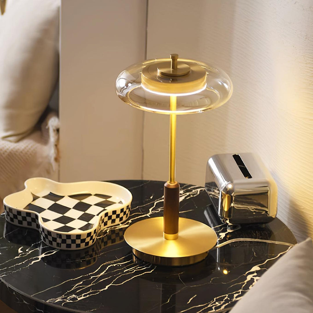 Bordslampa | Elegant Modern Design | LED &amp; Glas