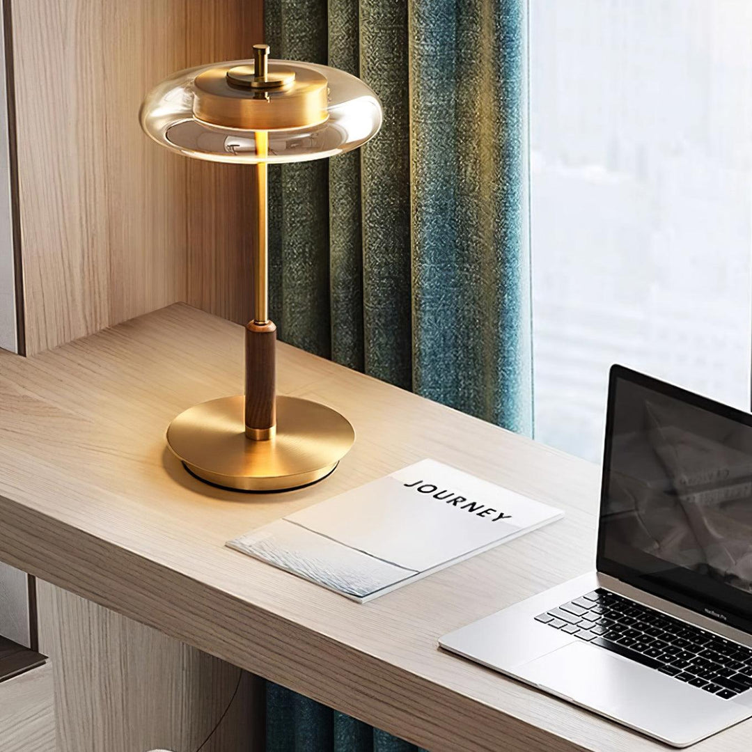Bordslampa | Elegant Modern Design | LED &amp; Glas