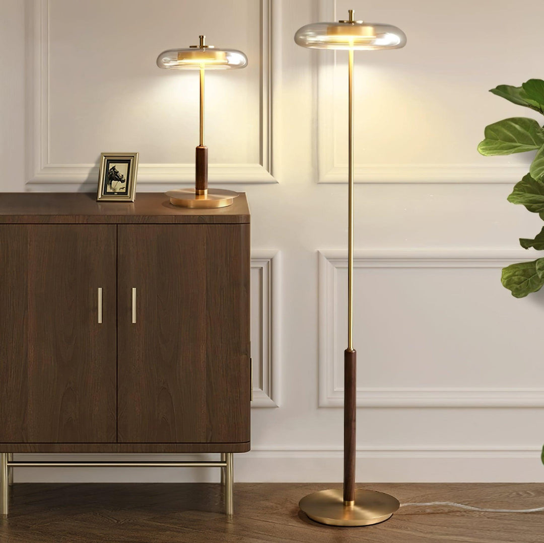 Bordslampa | Elegant Modern Design | LED &amp; Glas