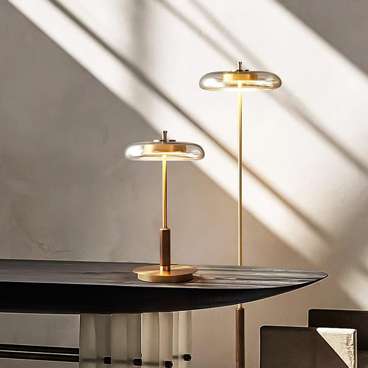 Bordslampa | Elegant Modern Design | LED &amp; Glas