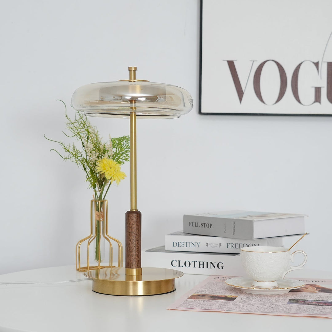 Bordslampa | Elegant Modern Design | LED &amp; Glas