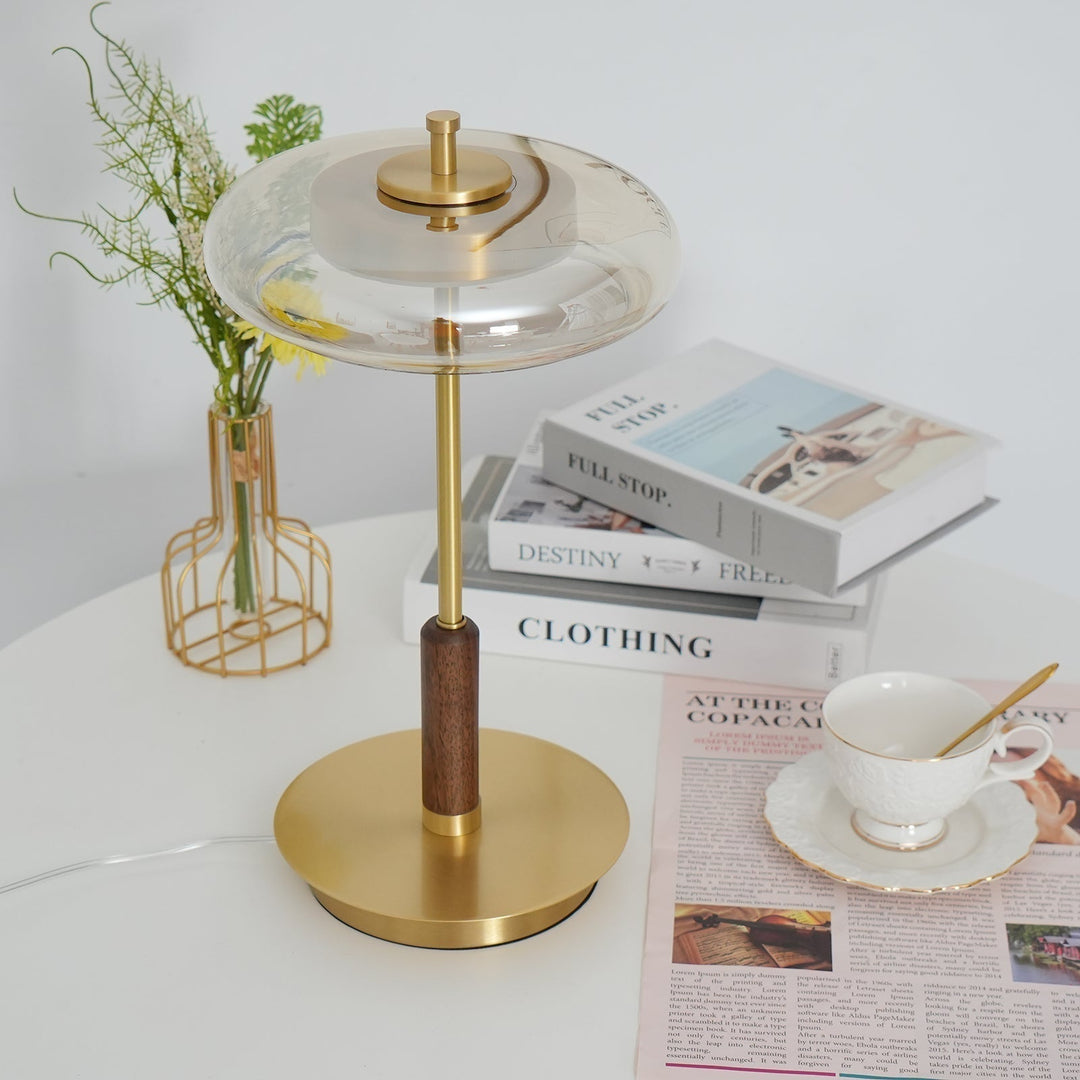 Bordslampa | Elegant Modern Design | LED &amp; Glas