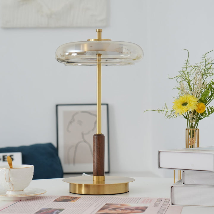 Bordslampa | Elegant Modern Design | LED &amp; Glas