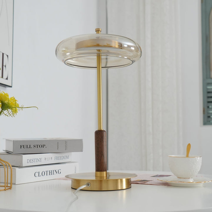 Bordslampa | Elegant Modern Design | LED &amp; Glas