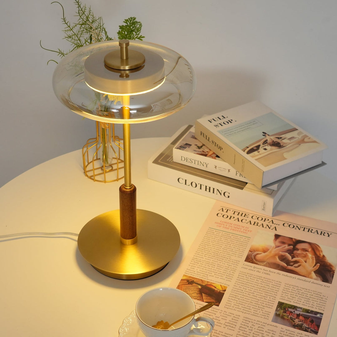 Bordslampa | Elegant Modern Design | LED &amp; Glas