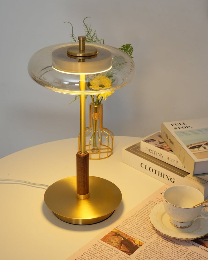 Bordslampa | Elegant Modern Design | LED &amp; Glas