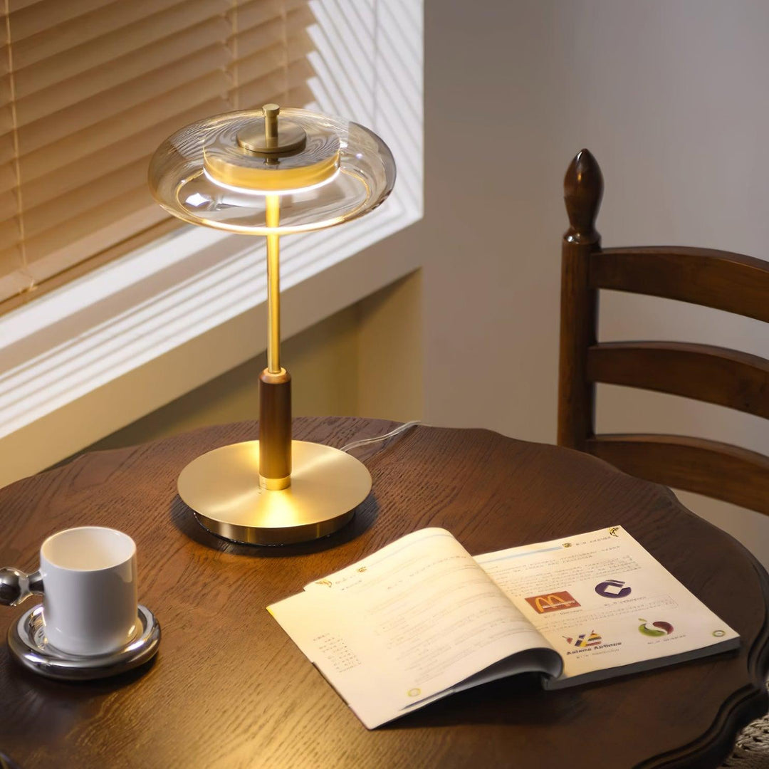 Bordslampa | Elegant Modern Design | LED &amp; Glas