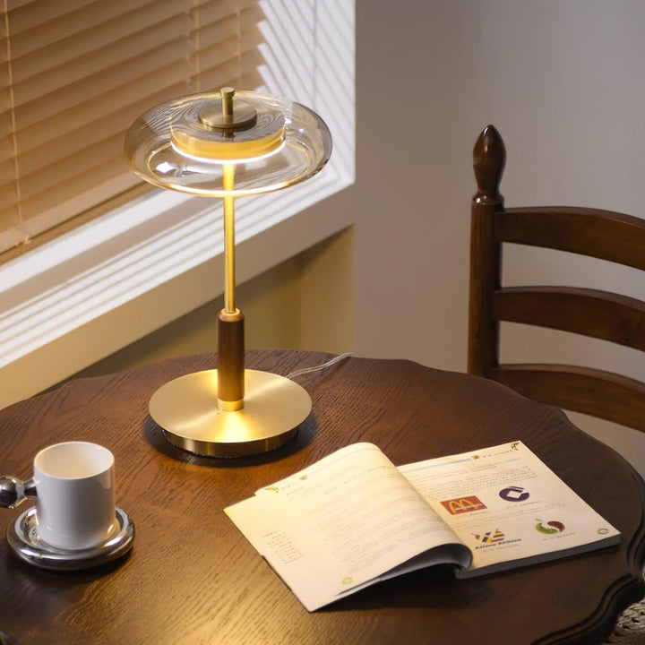 Bordslampa | Elegant Modern Design | LED &amp; Glas