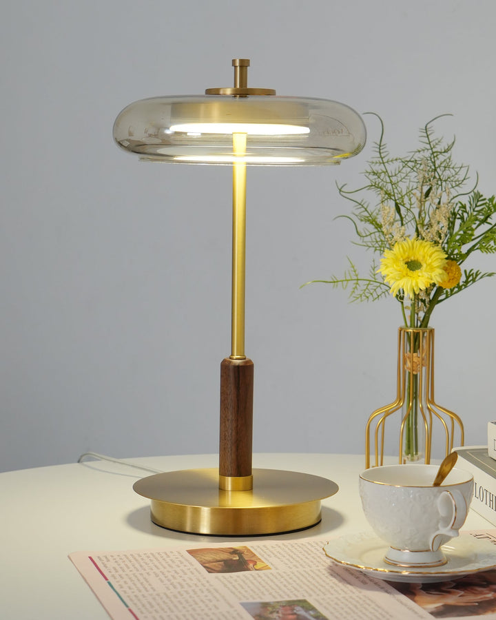 Bordslampa | Elegant Modern Design | LED &amp; Glas