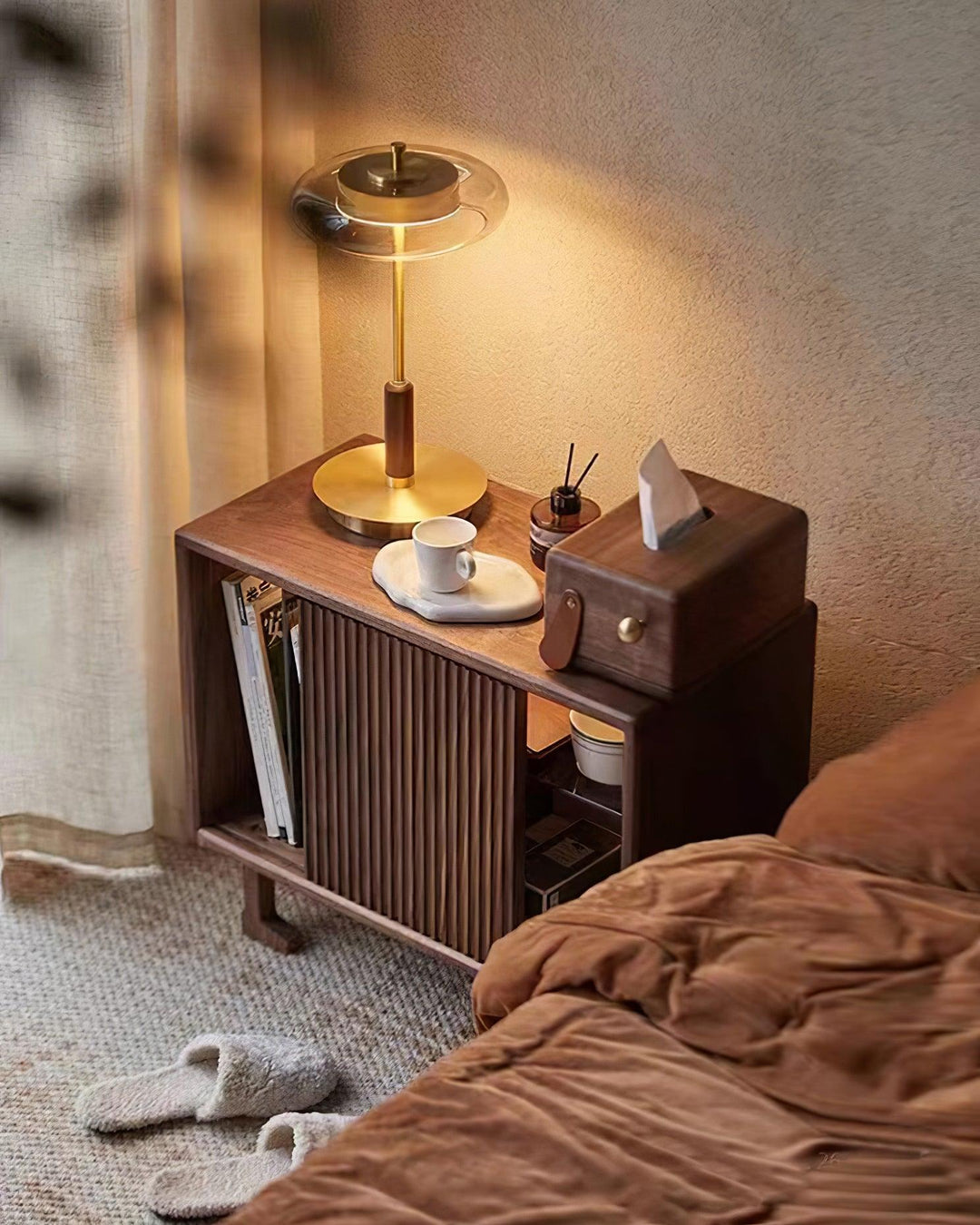 Bordslampa | Elegant Modern Design | LED &amp; Glas