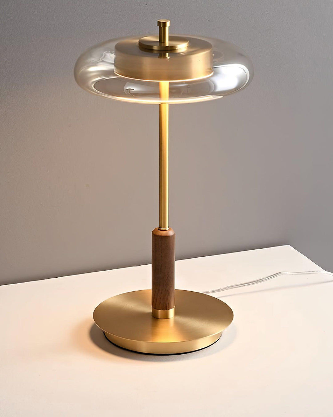 Bordslampa | Elegant Modern Design | LED &amp; Glas