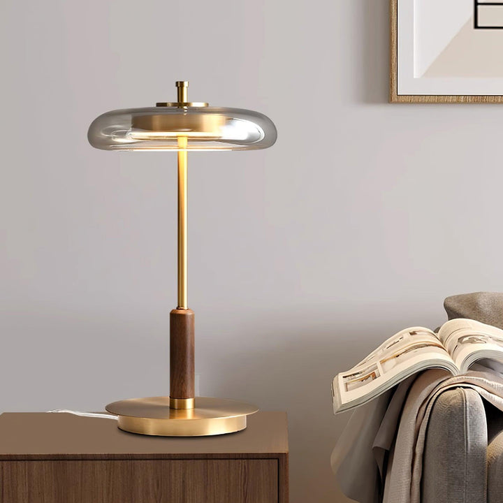 Bordslampa | Elegant Modern Design | LED &amp; Glas