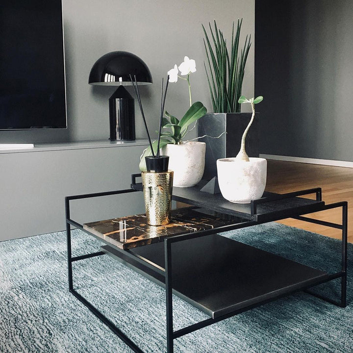 Modern Bordslampa med Geometrisk Design för Unikt Interiör