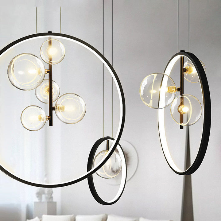 Modern Bubble Glas Pendellampa - Industriell Elegans