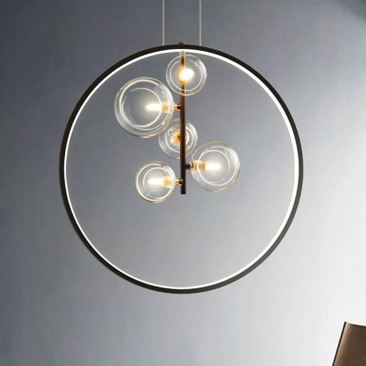 Modern Bubble Glas Pendellampa - Industriell Elegans