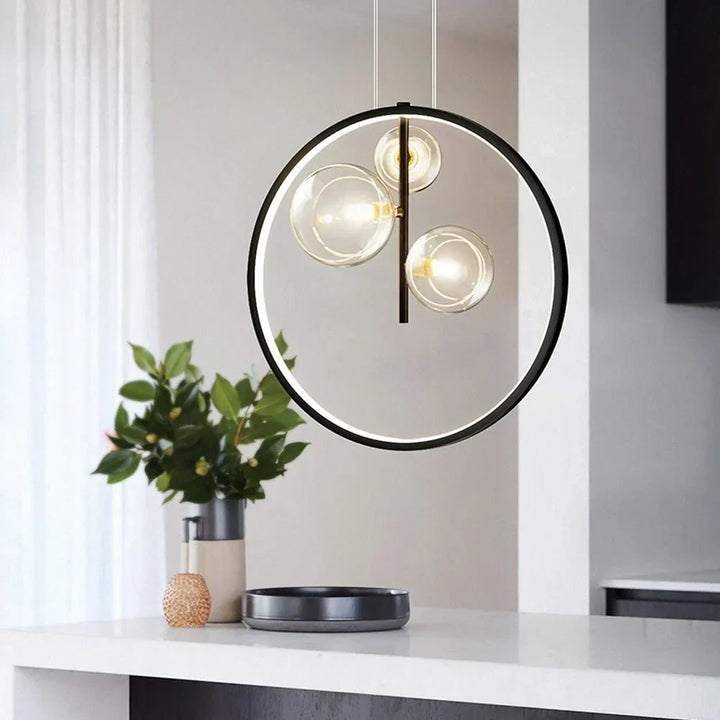 Modern Bubble Glas Pendellampa - Industriell Elegans