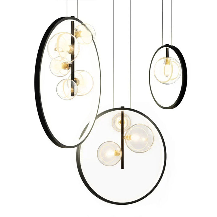 Modern Bubble Glas Pendellampa - Industriell Elegans