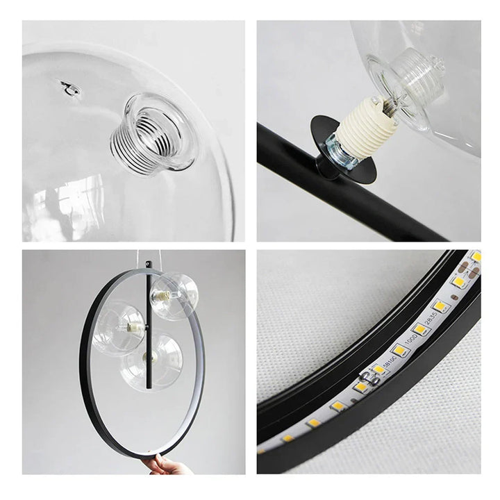 Modern Bubble Glas Pendellampa - Industriell Elegans