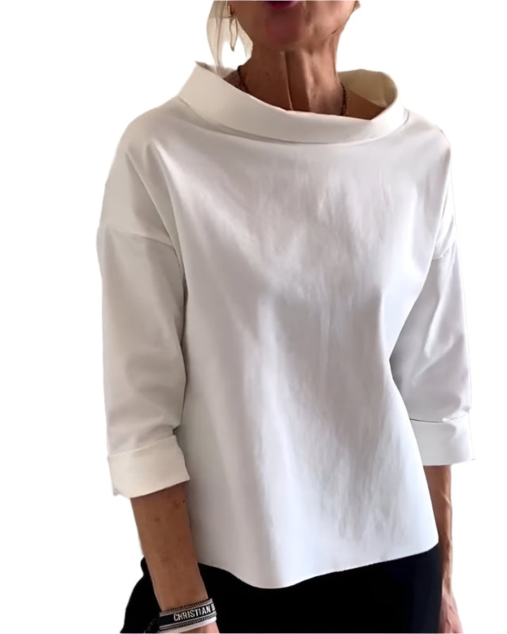 Dam Topp Modern Hög Krage - Elegant &amp; Andningsbar