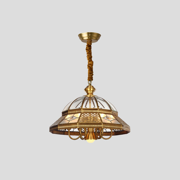 Geometrisk Lysekrone i Nikkel | Modern Elegance &amp; Lysdesign