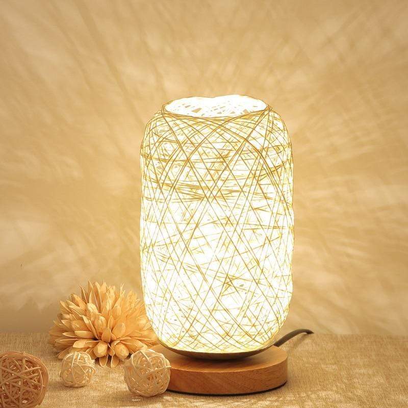 Modern Håndvevd Nattlampe för Mysig Atmosfär