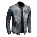 Herr Vinter Denimjakke – Modern och Varm Stil