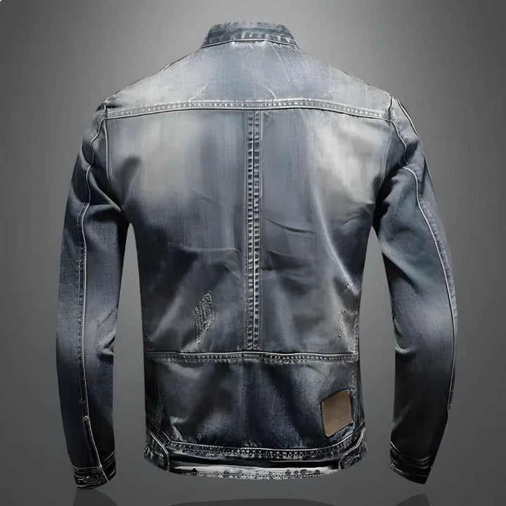 Herr Vinter Denimjakke – Modern och Varm Stil