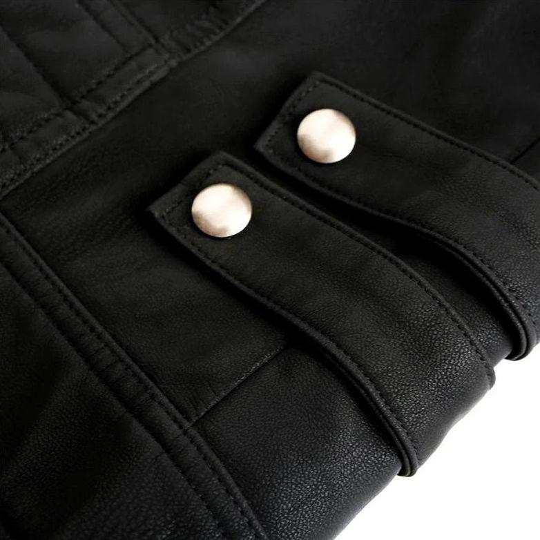 Herrejakke med Röde Detaljer – Modern Stil