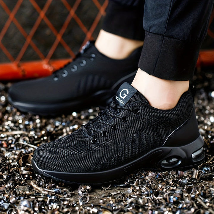 Herresneaker med Stålhette – Säkerhet och Stil för Arbete