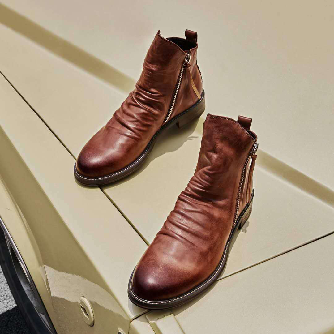 Boots för Herrer - Modern Design med Halksäker Sula