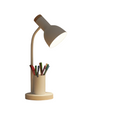 Modern LED-bordslampa med Penneholder för Hemmekontor