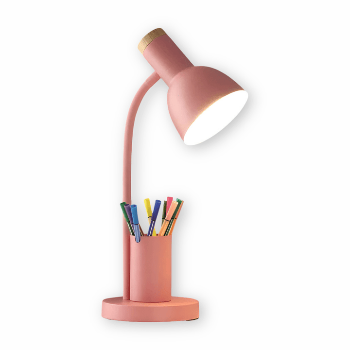 Modern LED-bordslampa med Penneholder för Hemmekontor