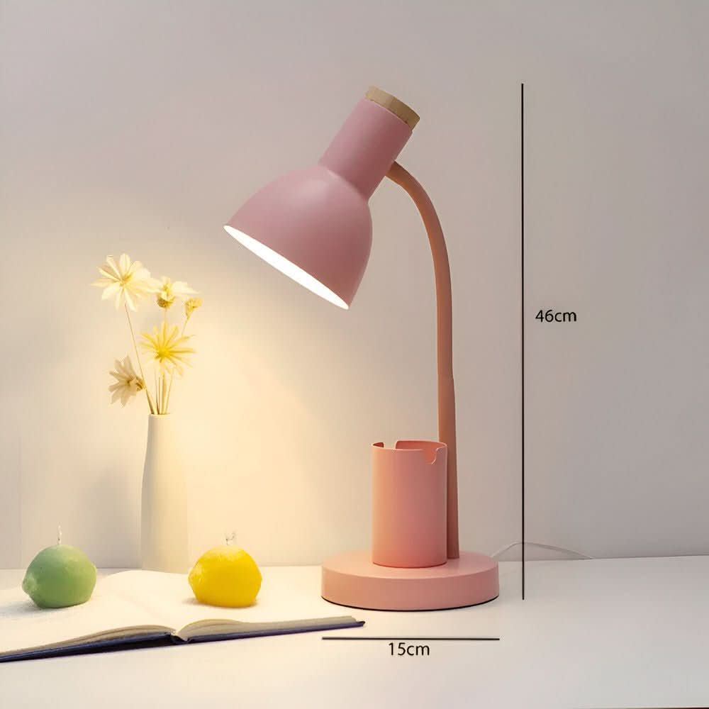 Modern LED-bordslampa med Penneholder för Hemmekontor