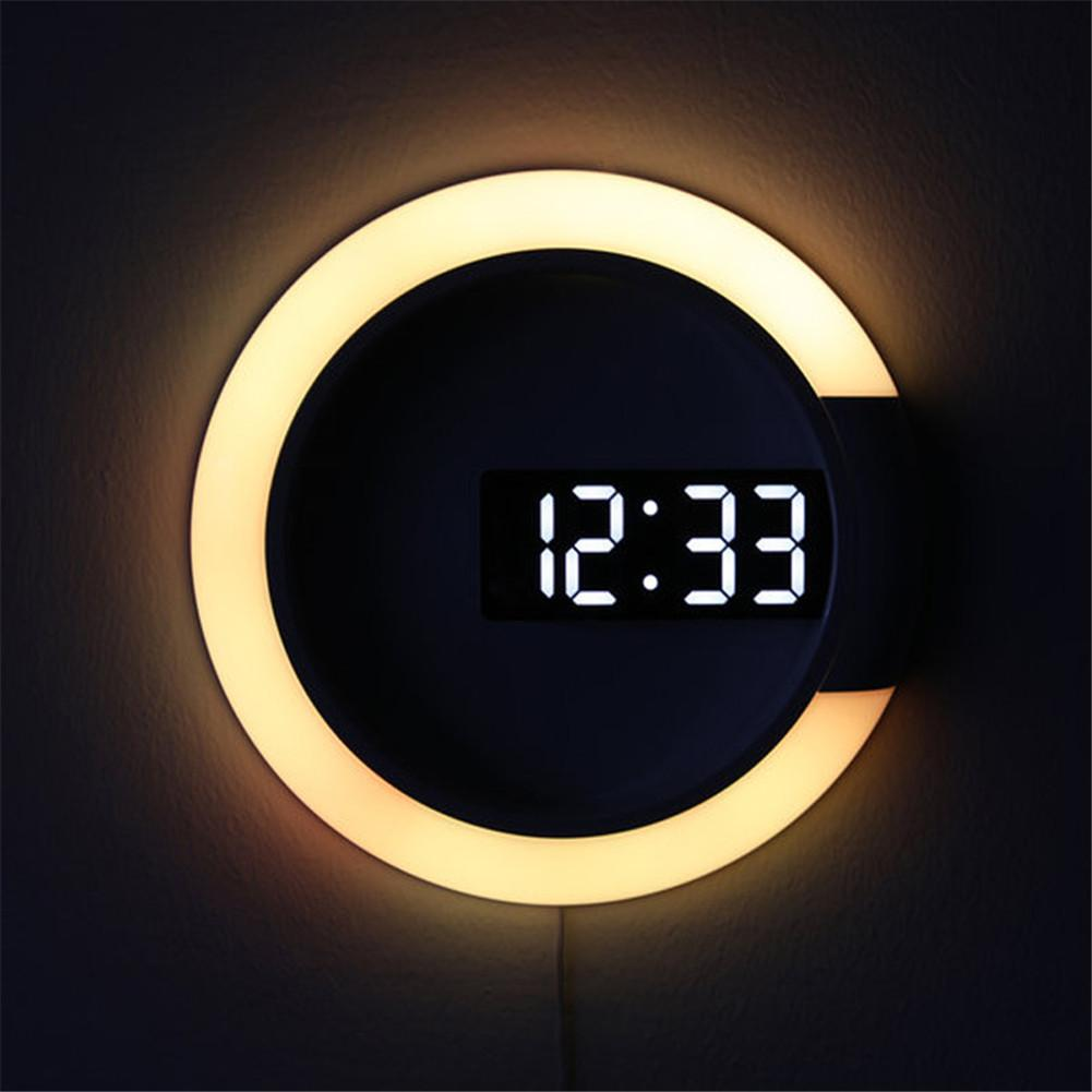 Modern LED Veggklokke för Tidlös Stil och Funktionalitet