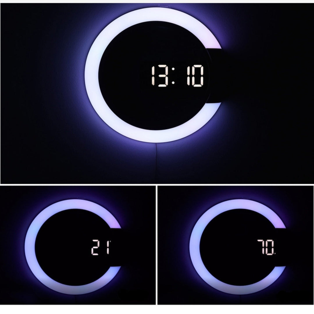 Modern LED Veggklokke för Tidlös Stil och Funktionalitet