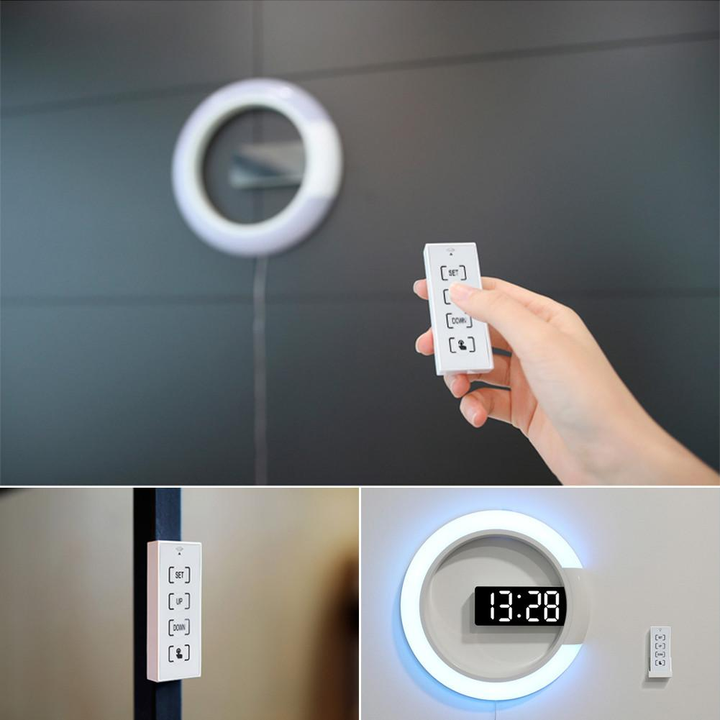 Modern LED Veggklokke för Tidlös Stil och Funktionalitet