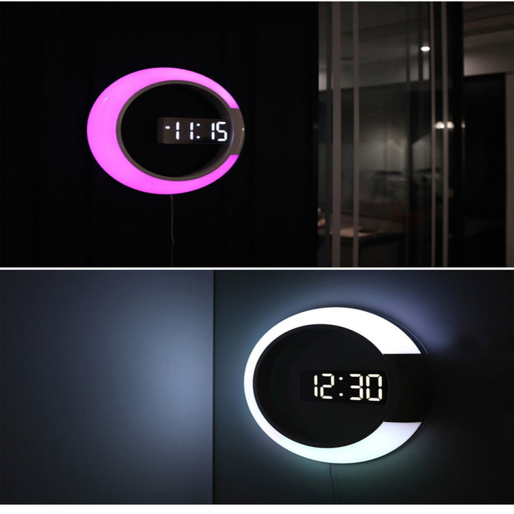 Modern LED Veggklokke för Tidlös Stil och Funktionalitet