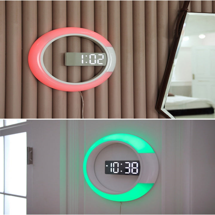 Modern LED Veggklokke för Tidlös Stil och Funktionalitet