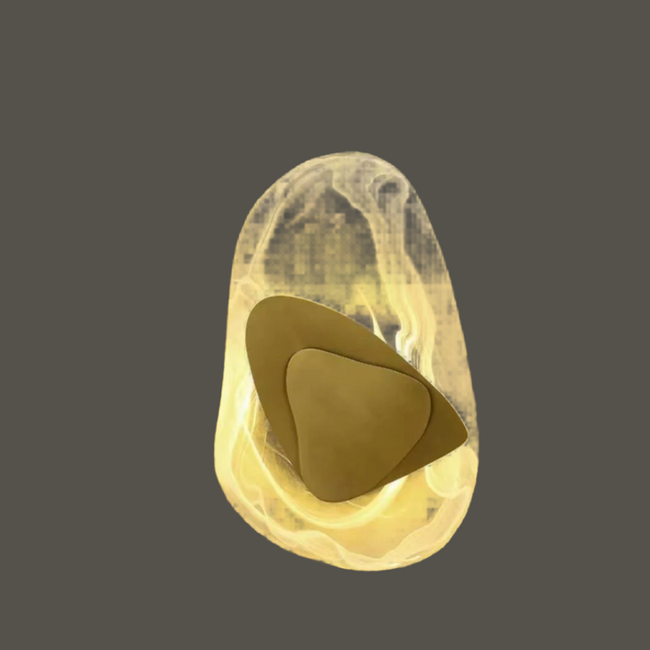 Modern LED Vägglampa i Glas - Guld och Svart Alternativer