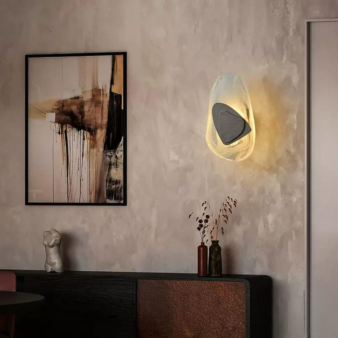 Modern LED Vägglampa i Glas - Guld och Svart Alternativer