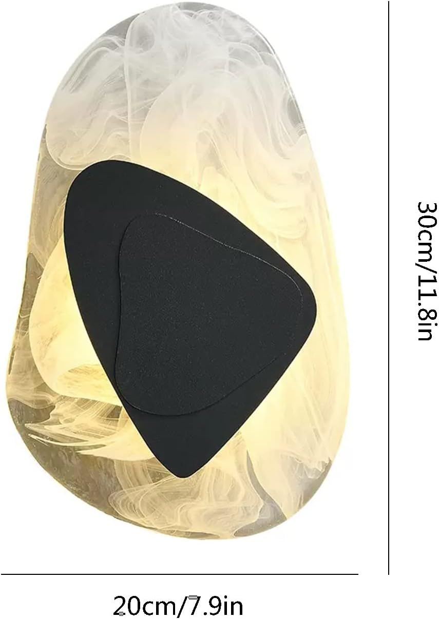 Modern LED Vägglampa i Glas - Guld och Svart Alternativer