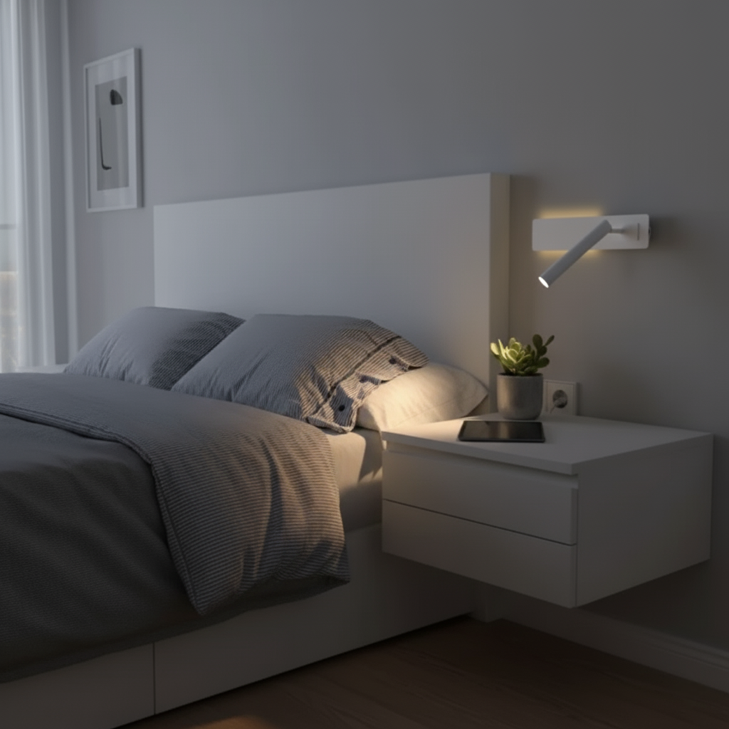 Modern LED Vägglampa för Lesing – Justerbar &amp; Stilfull
