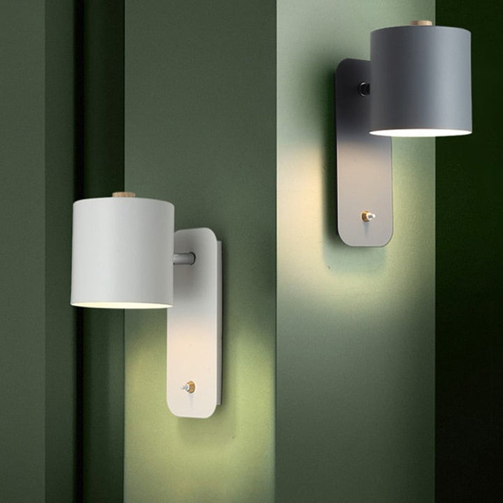 Modern LED Vägglampa för Hemmet med Praktisk Bryter