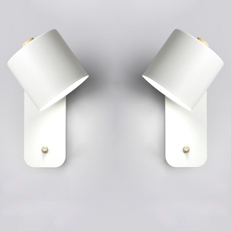 Modern LED Vägglampa för Hemmet med Praktisk Bryter