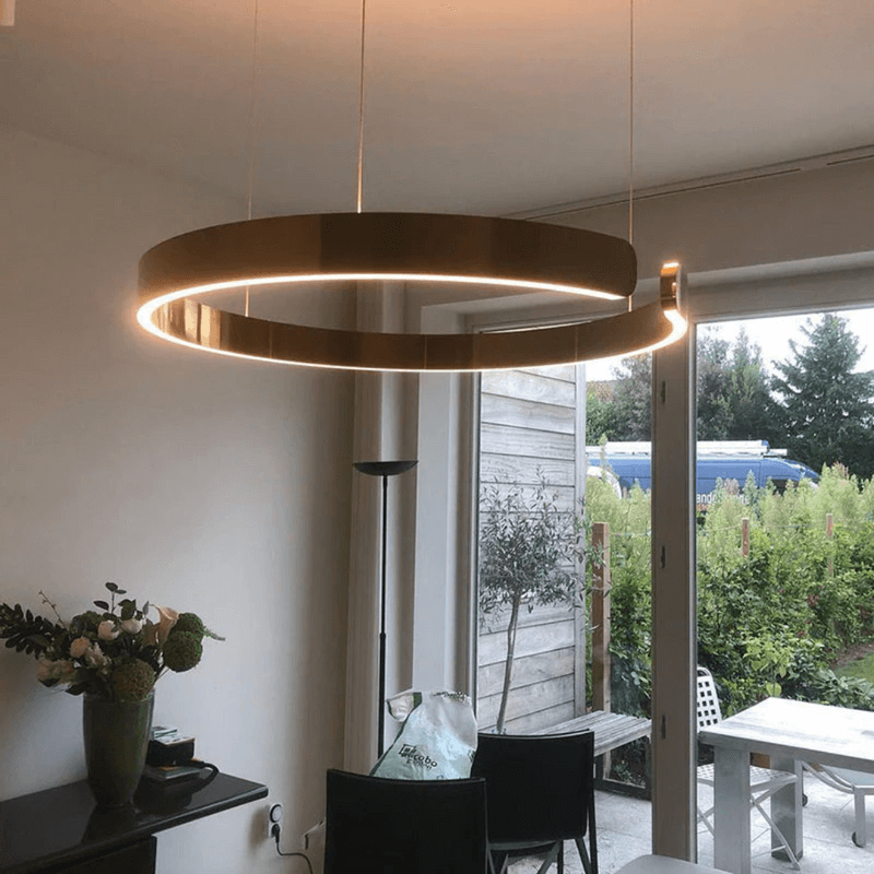 Modern Sirkulär Pendellampa för Vardagsrum och Spisestue – Dimbare LED